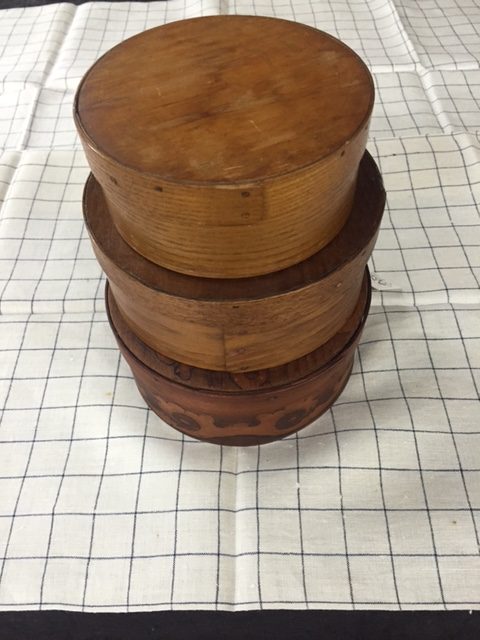 round wood container